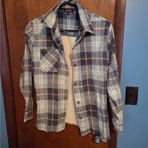 Blue Plaid Men's Jacket